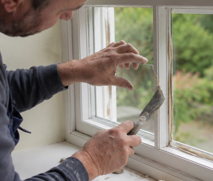 Replacing glass